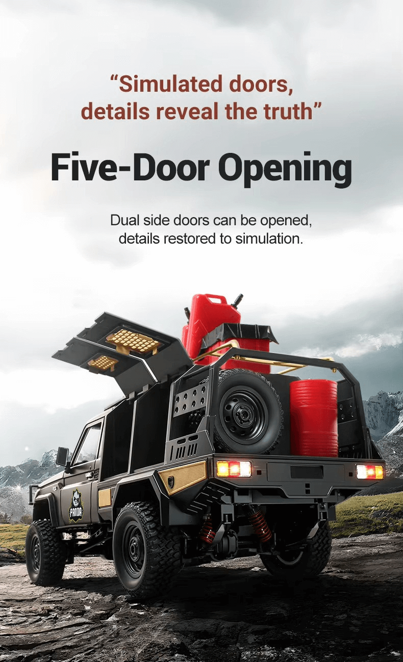 MN82S RC Truck 1/12 Scale 2.4G 4WD Toyota LC79 Off-Road Car