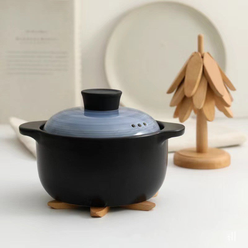 Wooden Tree Folding pad under hot pot  .