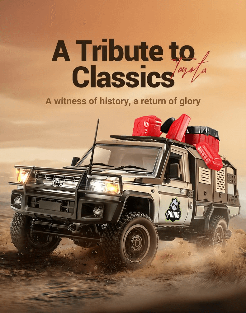 MN82S RC Truck 1/12 Scale 2.4G 4WD Toyota LC79 Off-Road Car