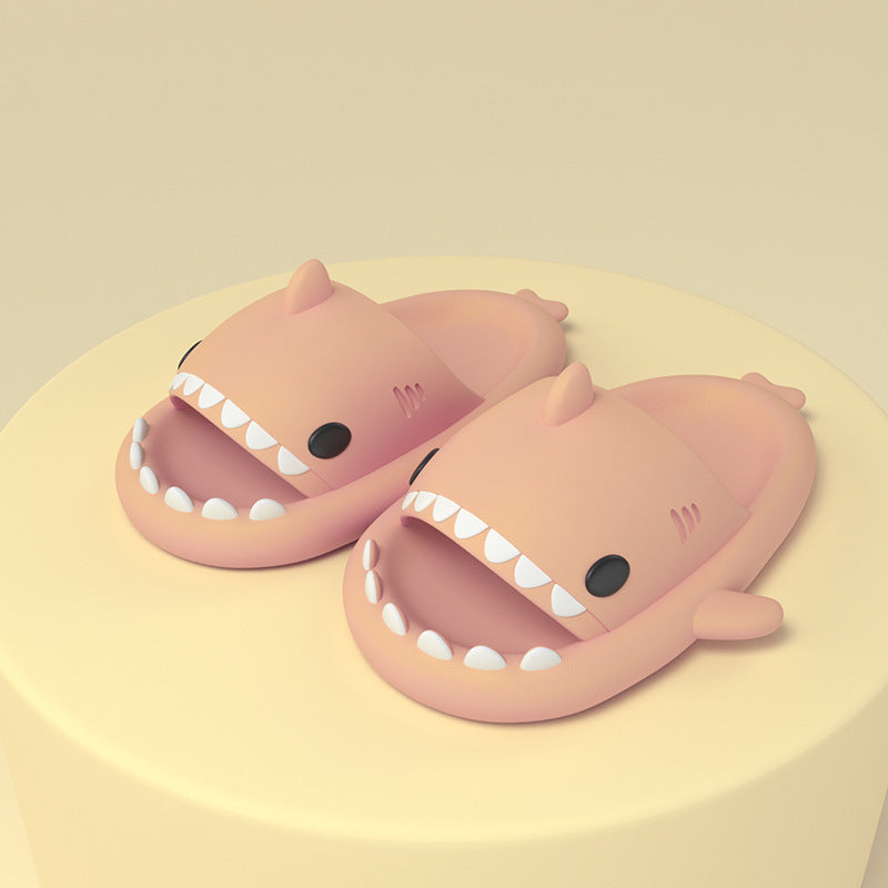 Pink slippers .