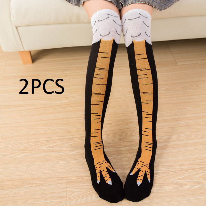 Funny Chicken Feet Over-the-Knee Socks – Lightweight & Long