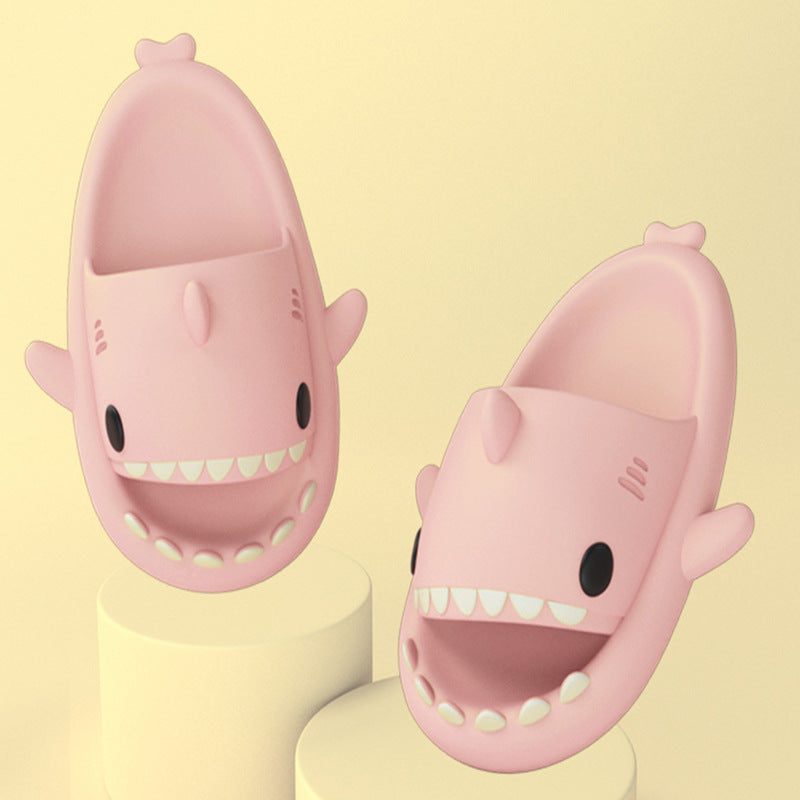 Pink slippers .
