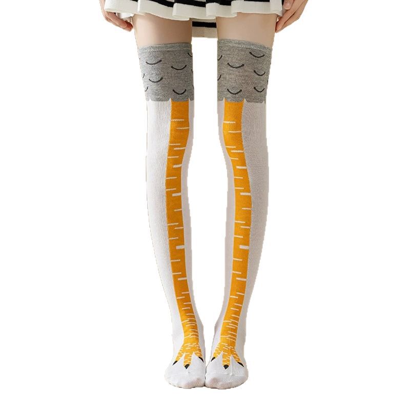 Funny Chicken Feet Over-the-Knee Socks – Lightweight & Long