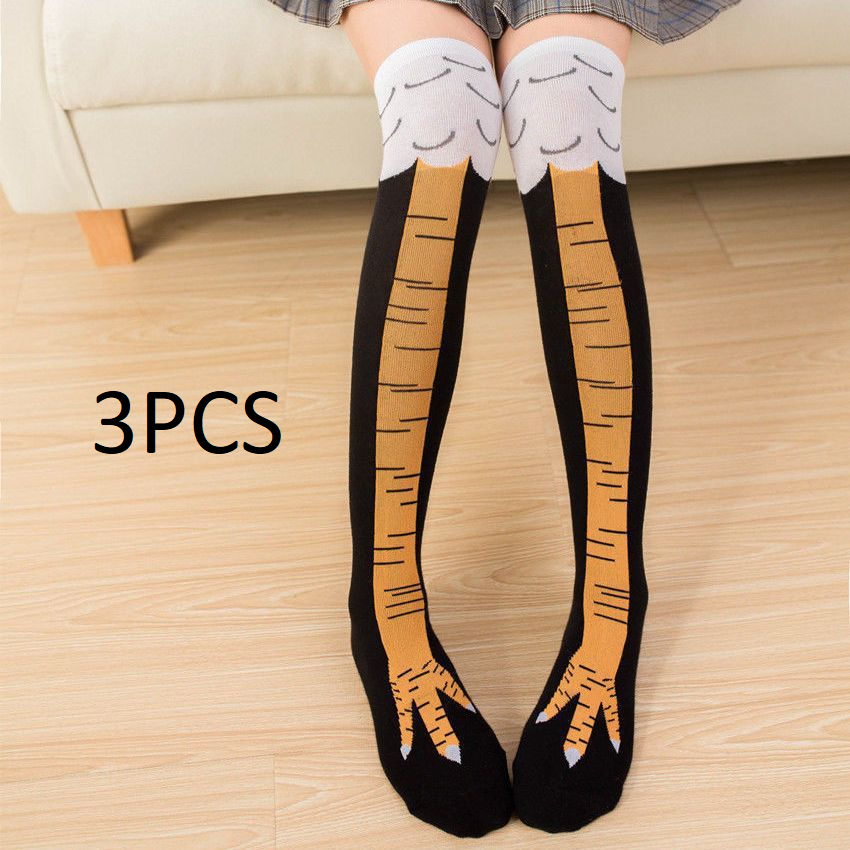 Funny Chicken Feet Over-the-Knee Socks – Lightweight & Long