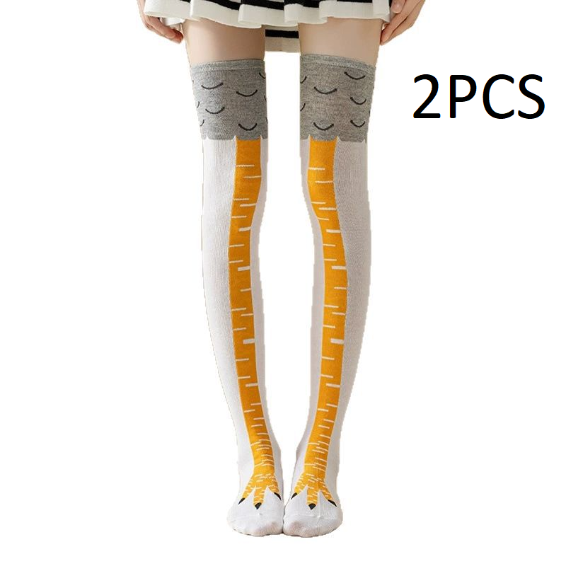Funny Chicken Feet Over-the-Knee Socks – Lightweight & Long