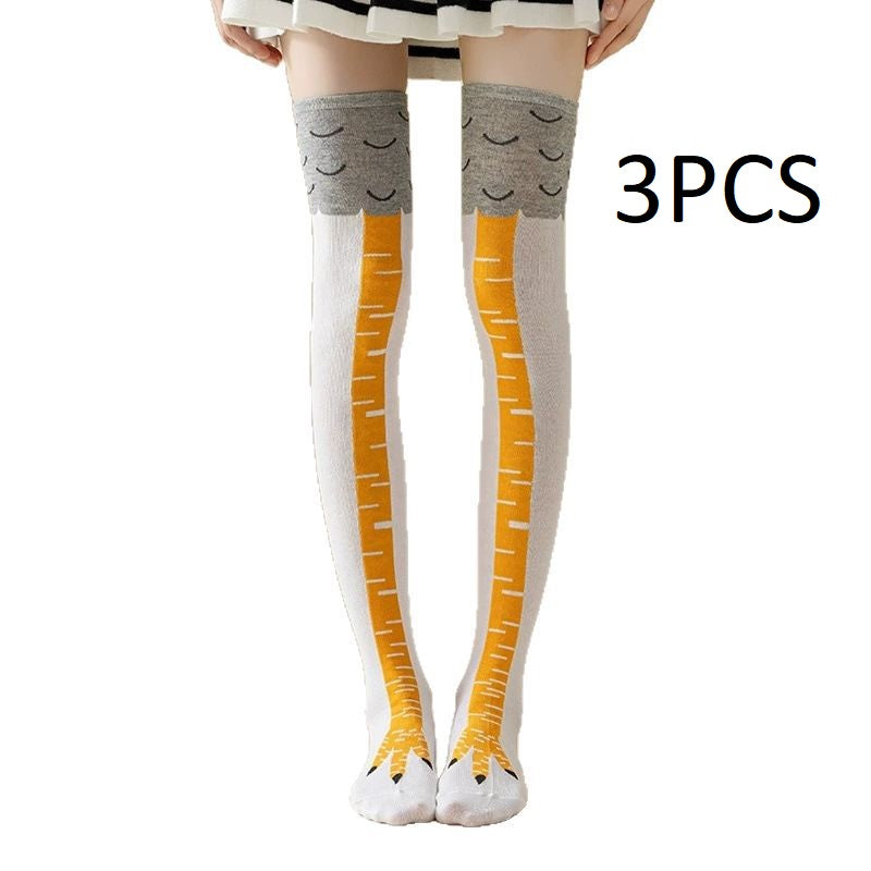Funny Chicken Feet Over-the-Knee Socks – Lightweight & Long