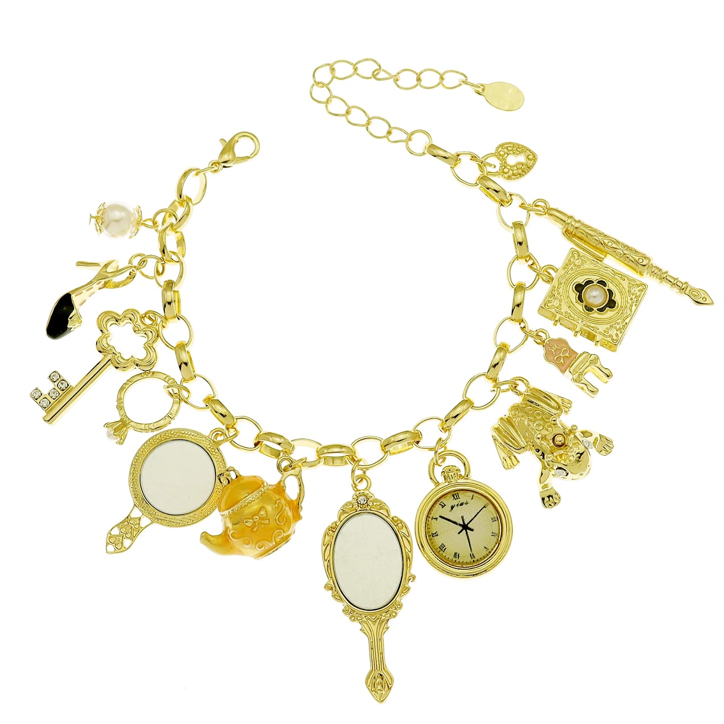 Cat Pendant Charm Chain Link Bracelets For Women Cowgirl Cuff Bangles Party Gift Fashion Jewelry Pulseira Feminina Dropshipping