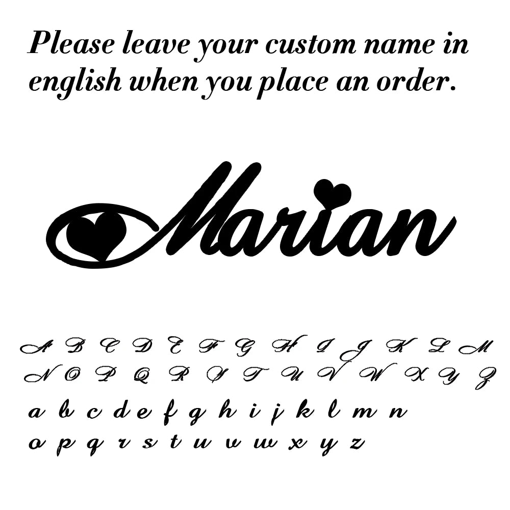 Custom name 'Marian' with decorative elements on a white background