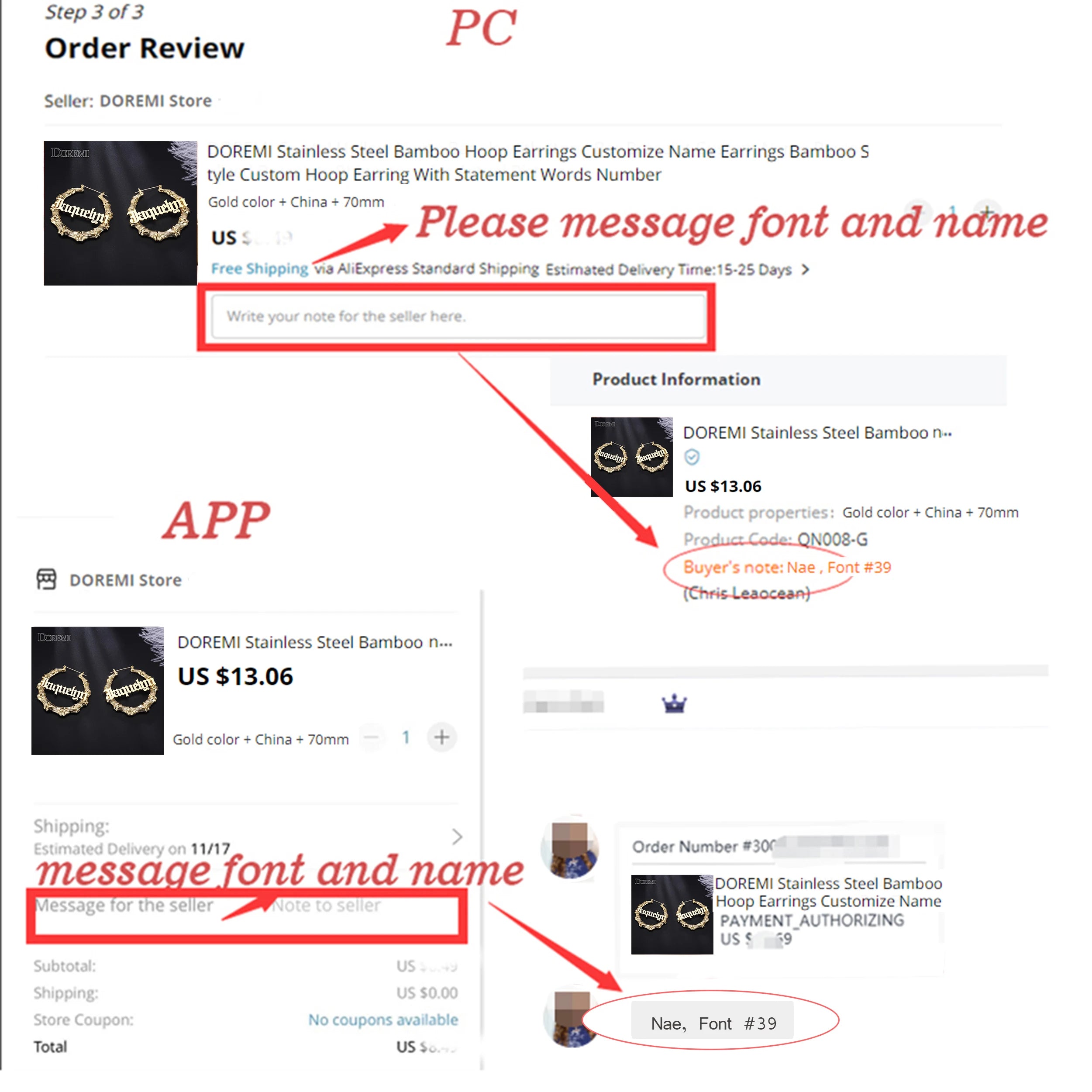 Personalized Name Pendant Necklace