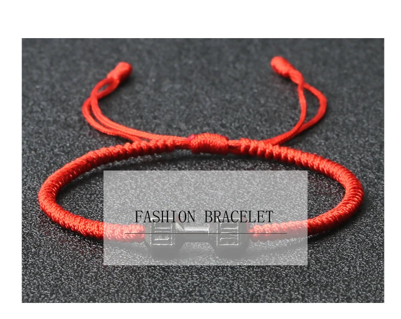 Simple Red Thread Bracelet For Women Men Adjustable Charm Handmade Braid Knot Bangle Lucky Minimalist Yoga Jewelry Couples Gifts