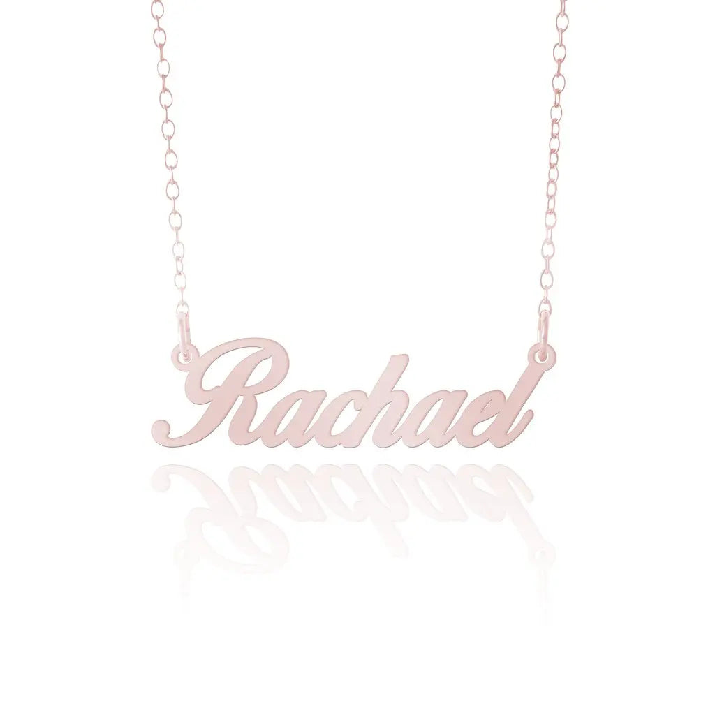 DUOYING Custom Name Necklace With Heart Personlized Customized Nameplate Pendant Necklace For Women Girl Stainless Steel Jewelry