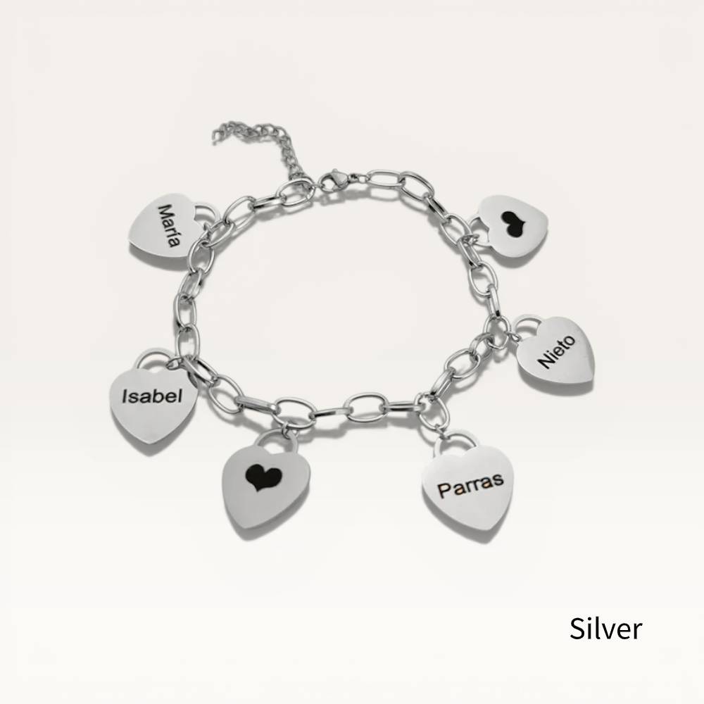 Personalized Heart-Shaped Bracelet