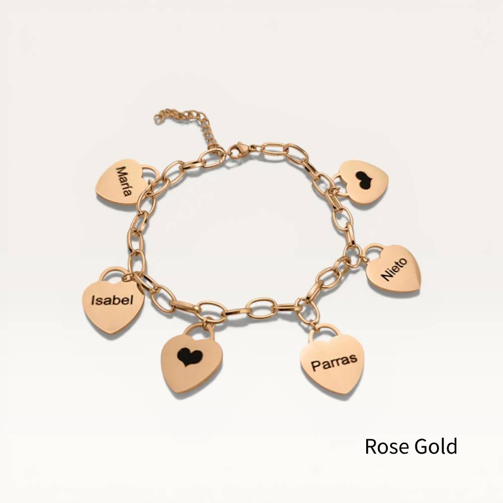 Personalized Heart-Shaped Bracelet