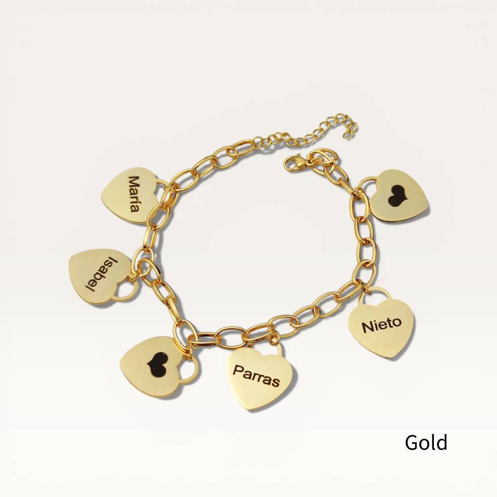 Personalized Heart-Shaped Bracelet