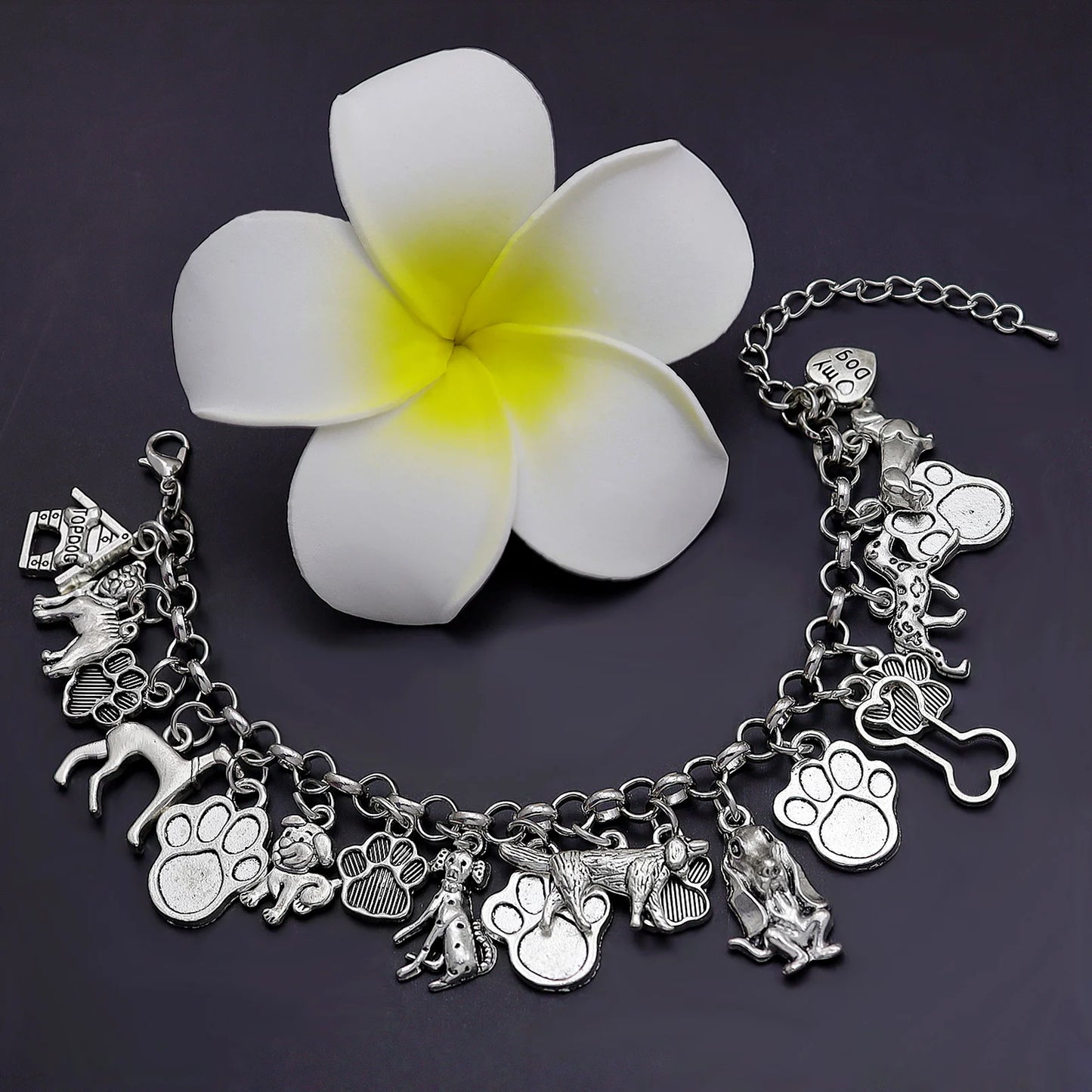 Cat Pendant Charm Chain Link Bracelets For Women Cowgirl Cuff Bangles Party Gift Fashion Jewelry Pulseira Feminina Dropshipping