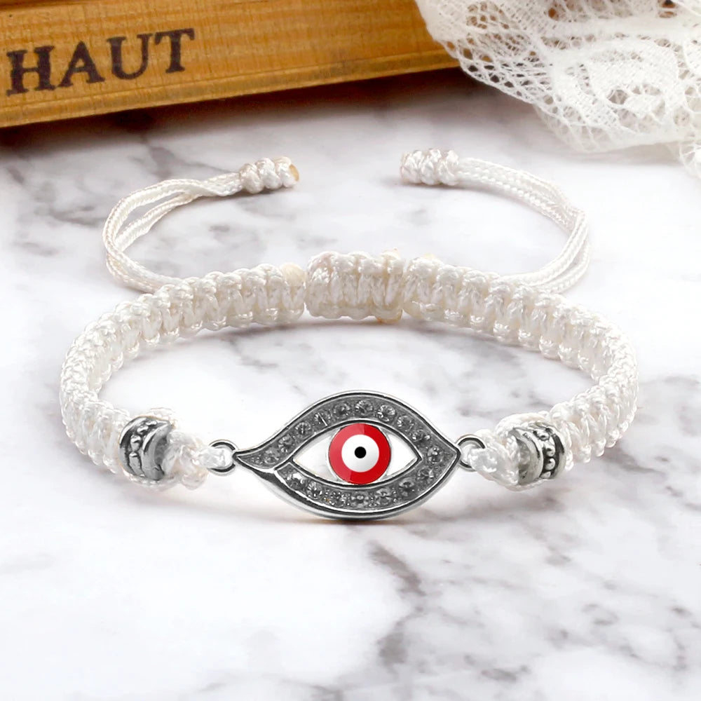 Handmade Turkish Evil Eye Bracelets For Women Men Braided Red Rope Lucky Bracelets Fashion Couple Bracelets Friendship Jewelry