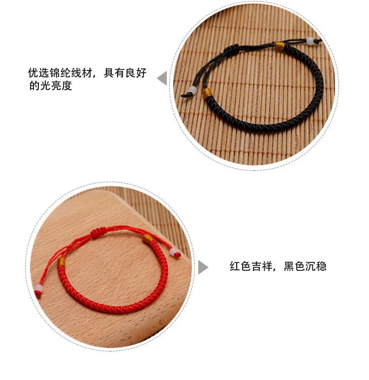 Knot Bracelet Handmade Red String Bracelet for Women/Men Buddhism Red Bracelet for Protection for Couples Friendship Boho