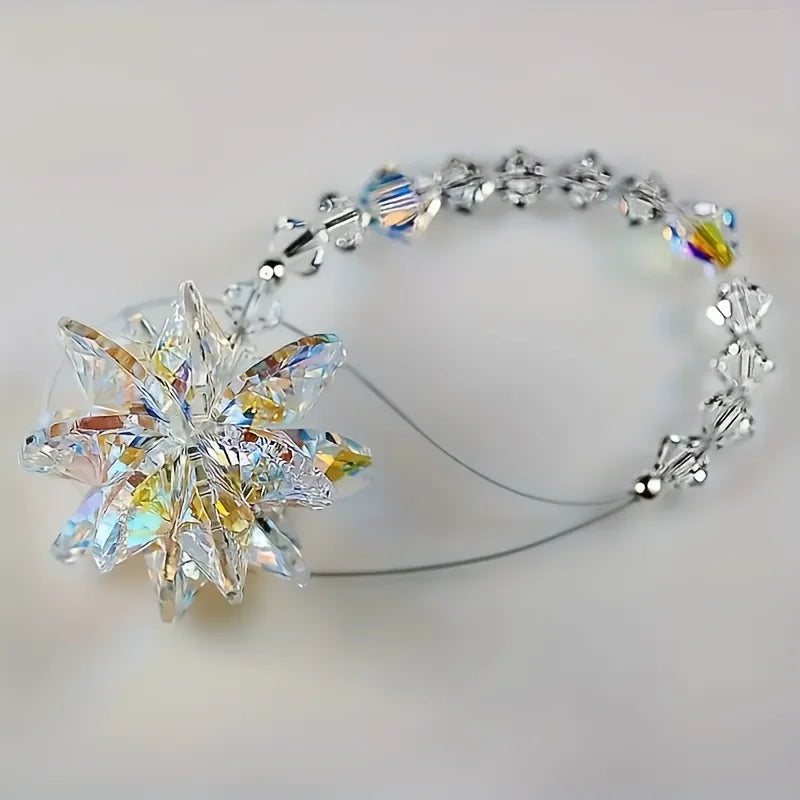 1PC Sparkling Glass Suncatcher Crystal Star Hanging Ornament for Window & Office Decor - Ideal Anniversary Gift for Her/Him