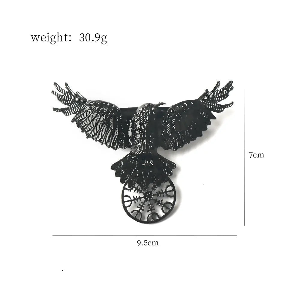 gothic crow hairclip vintage animal Barrettes hairpins witch viking women hair accessories hallowen cosplay party headdress