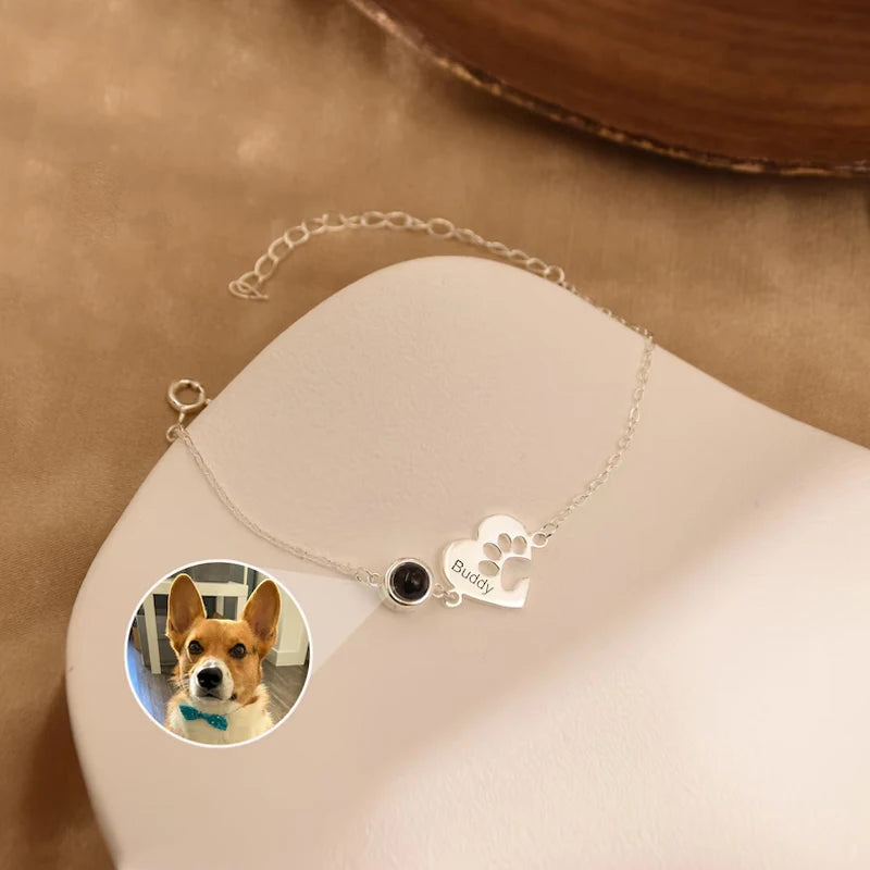 Personalized Picture Dog Cat Paw Jewelry