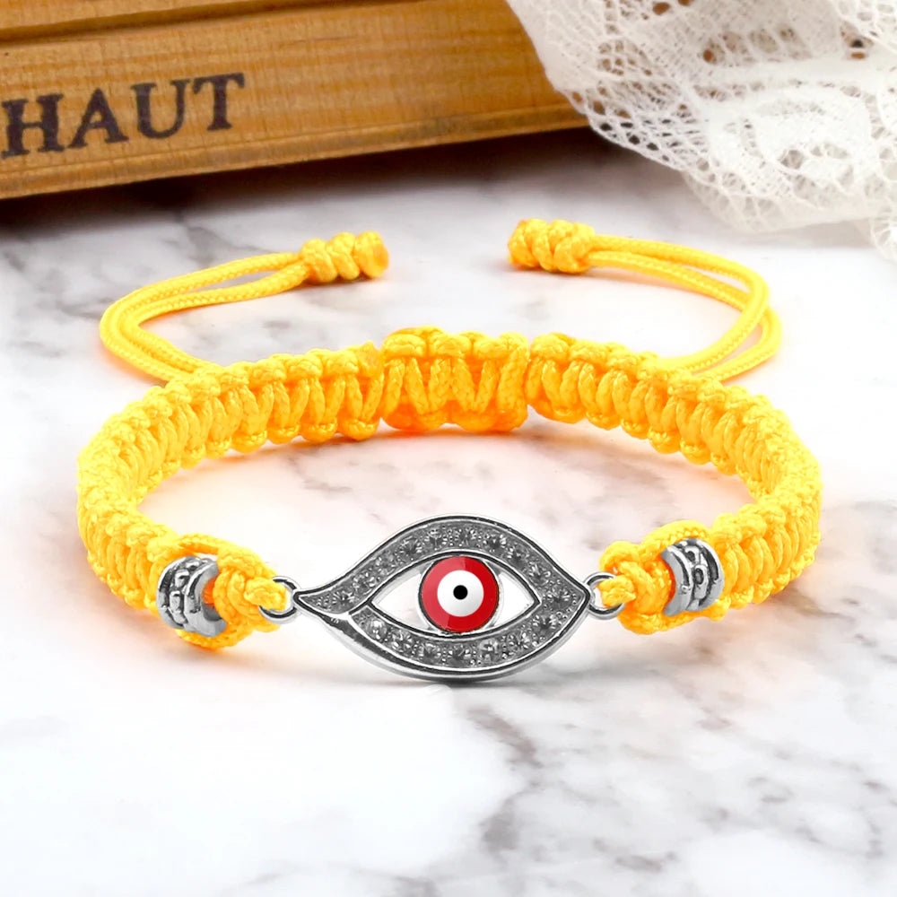 Handmade Turkish Evil Eye Bracelets For Women Men Braided Red Rope Lucky Bracelets Fashion Couple Bracelets Friendship Jewelry