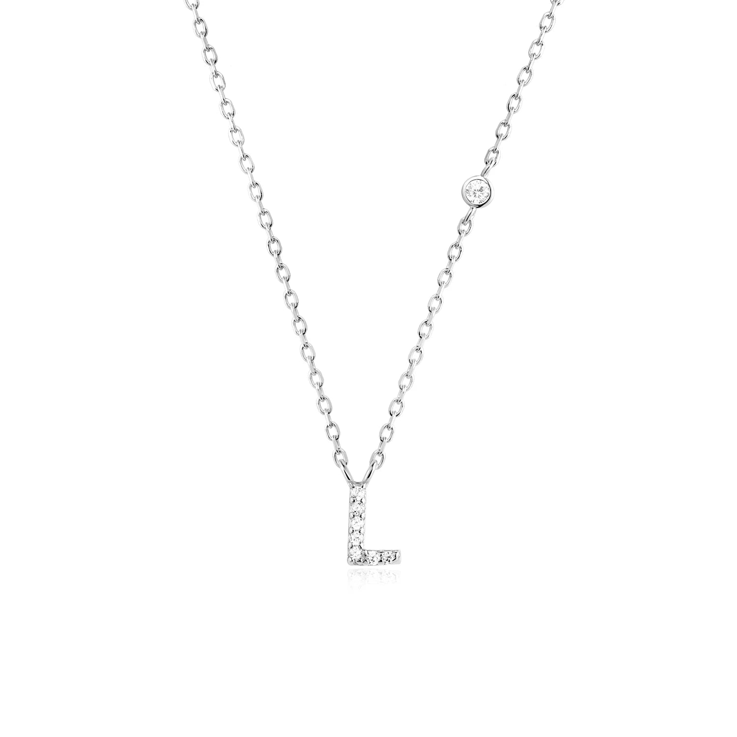 925 Sterling Silver Letters Pendant