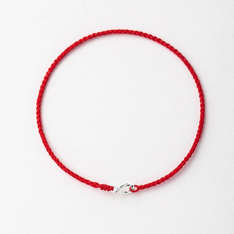 Handmade Red String Bracelet With Gold Plated Clasp Red String of Fate Bracelet For Men Women Unisex Protection and Good Luck