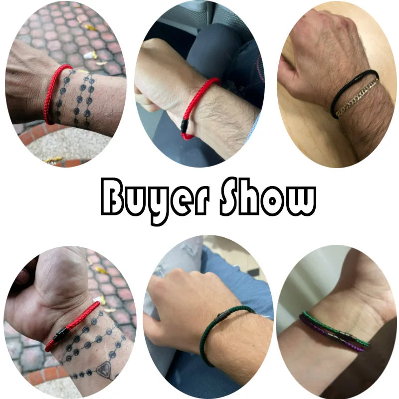 Grade A Keel Rope Bracelet Men Femme Lucky Red Thread Braclet Attract Mirco Magentic Couple Braslet Wealth Prosperity Brazalete