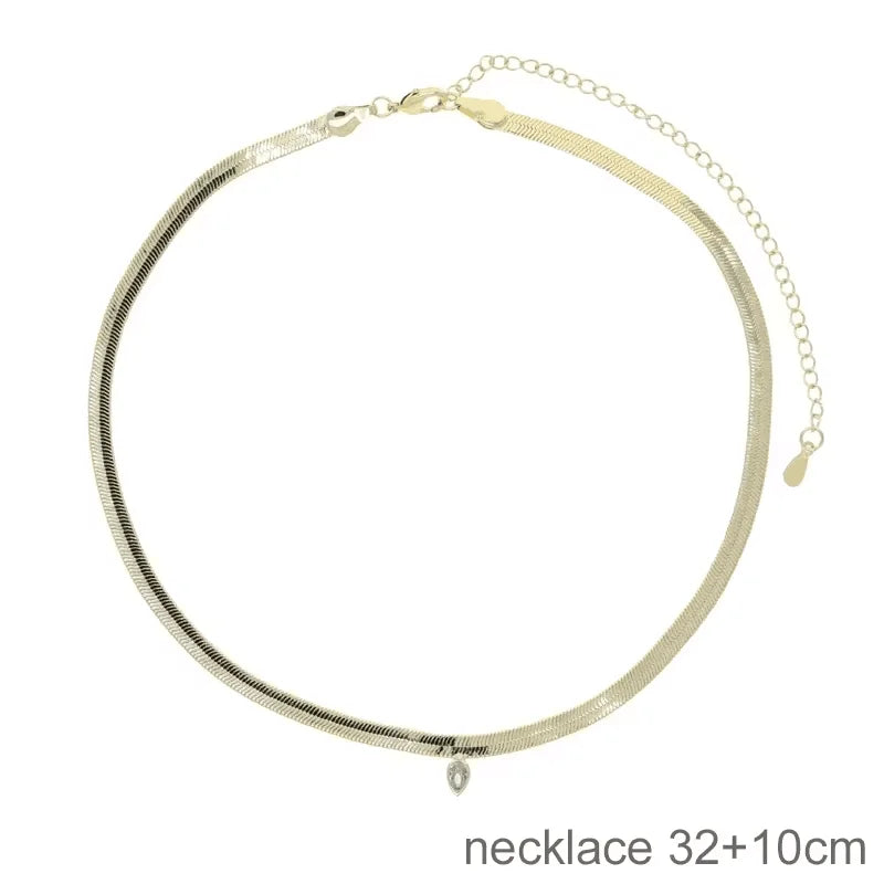 Gold Color Geometric Various Shaped Bezel CZ Plain Bar Charm Double Layer Sexy Fashion Women Hand Chain Bracelets