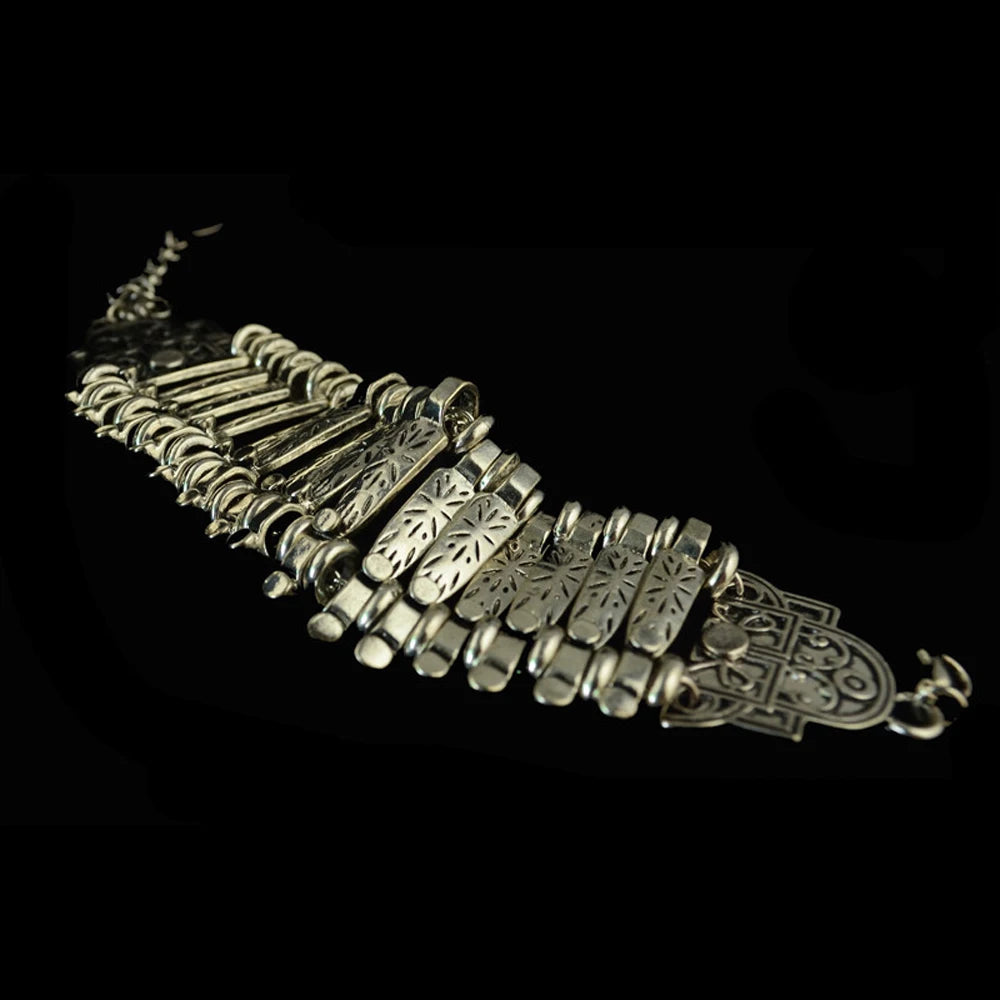 Vintage Silvery Golden Coins Bracelet for Women Men Boho Hippie Beach Party Afghan Turkish Marseille Ethnic Bracelets Jewelry