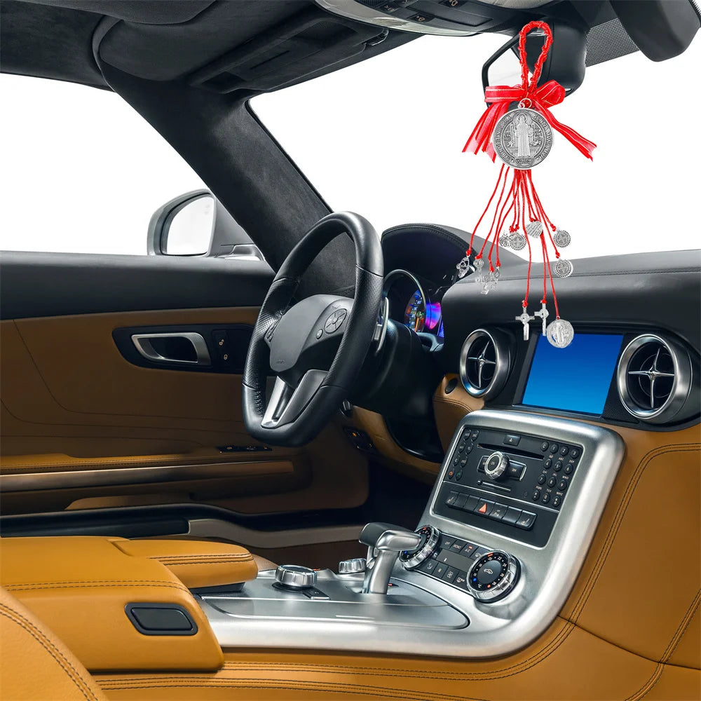 Saint Benedict Medal Protection Blessing Charm Catholic San Benito Medalla Handmade Jewelry Gift Charms Car Hanging Charm