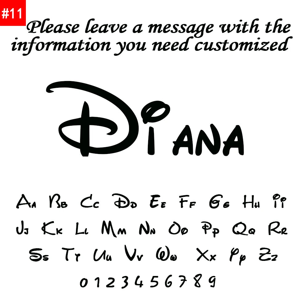 Personalized name 'Diana' with a stylized Disney logo on a white background.