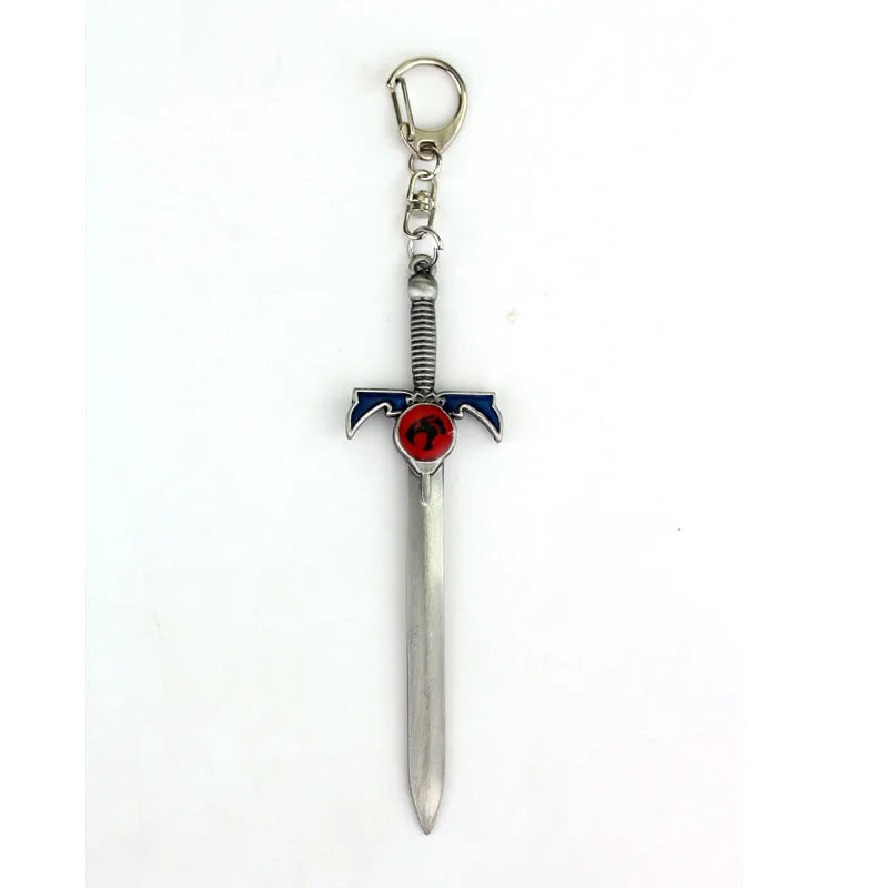Thundercats Sword Mold Pendants Key Chain Metal Lion Mark Logo Keychains Key Rings Men Movie Jewelry Key Holder Chaveiro Gift