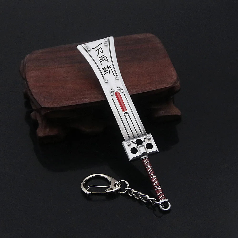 Final Fantasy 7 VII Remake Sword Keychain Cloud Strife Buster Key Chain Keyring Keychains Game Accessories Car Key Ring llaveros