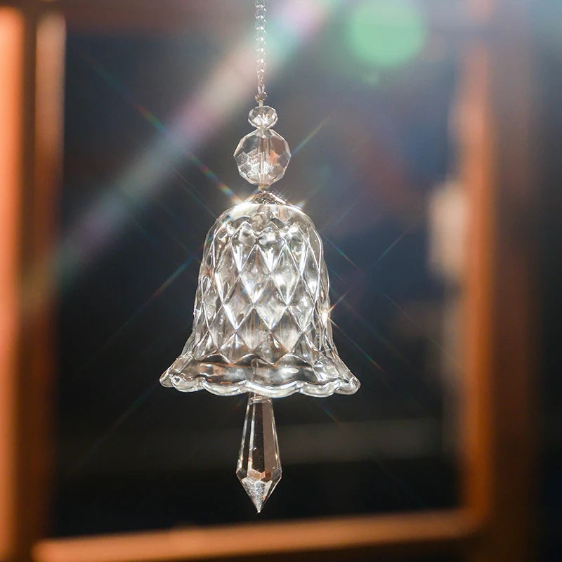 Rainbow Crystal Wind Chime Window Hanging Bell Glass Pendant Sun Catcher Christmas Decoration Home Decoration Garden Decoration