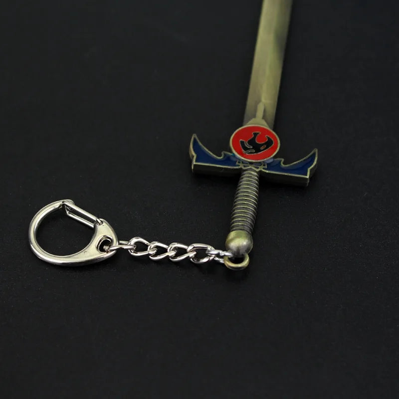 Thundercats Sword Mold Pendants Key Chain Metal Lion Mark Logo Keychains Key Rings Men Movie Jewelry Key Holder Chaveiro Gift