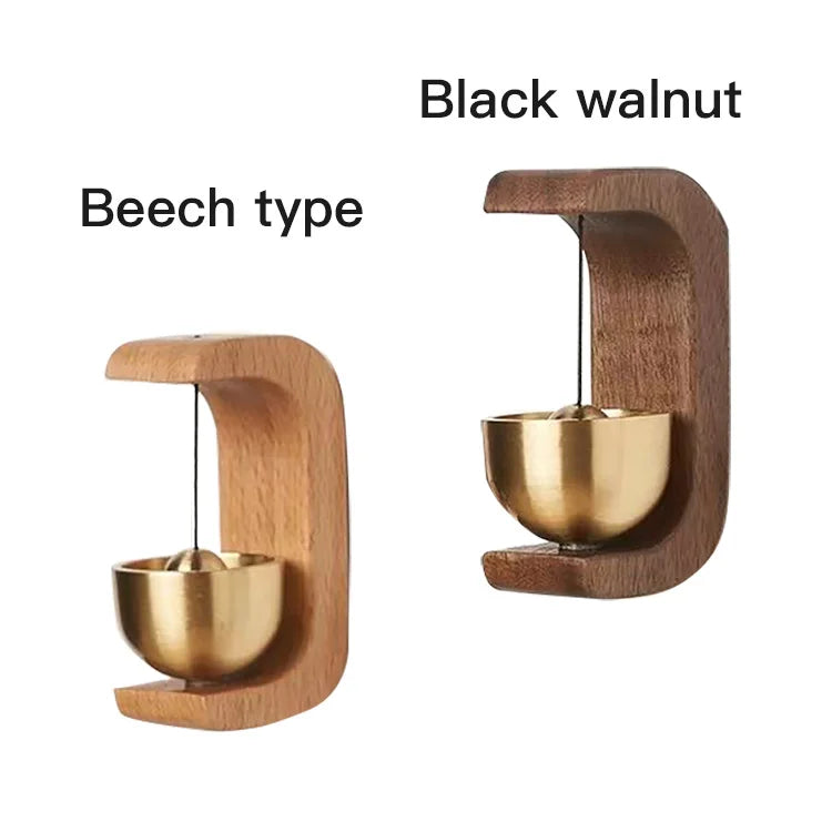 Dopamine Wind-bell Magnetic Inhalation Home Wind-bell Beech Car Into The Door To Remind The Bell Copper Bell Walnut Copper Ornam