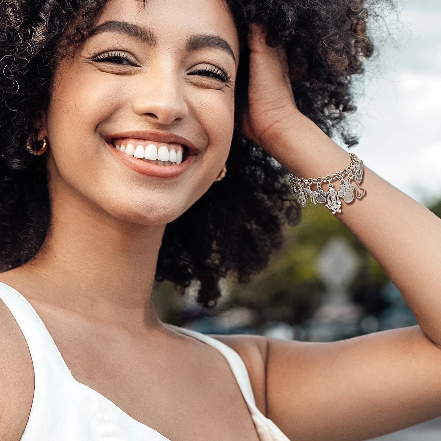 Cat Pendant Charm Chain Link Bracelets For Women Cowgirl Cuff Bangles Party Gift Fashion Jewelry Pulseira Feminina Dropshipping