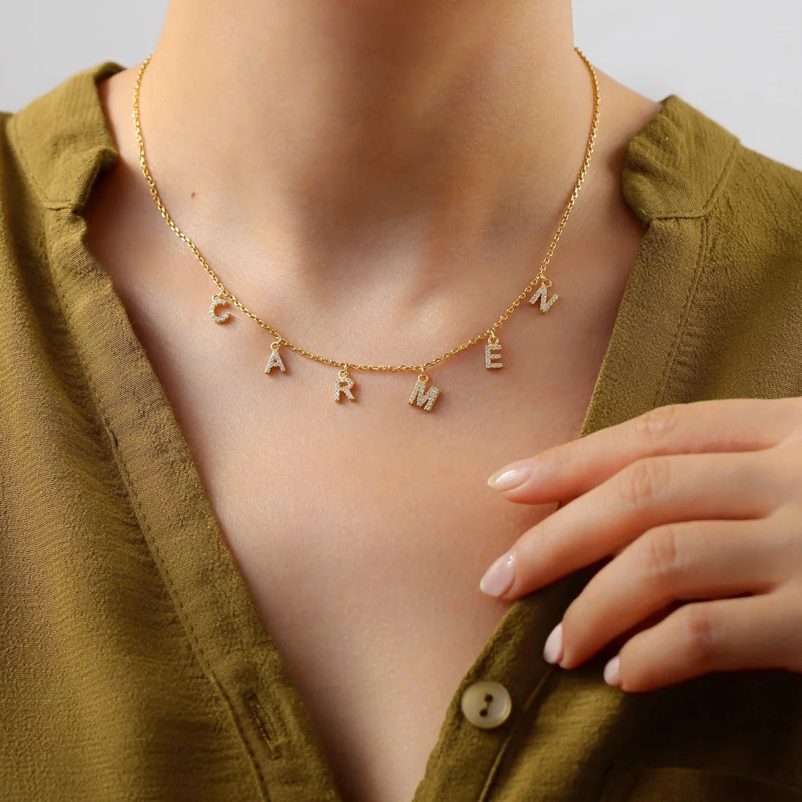 Personalized Initial Name Necklace
