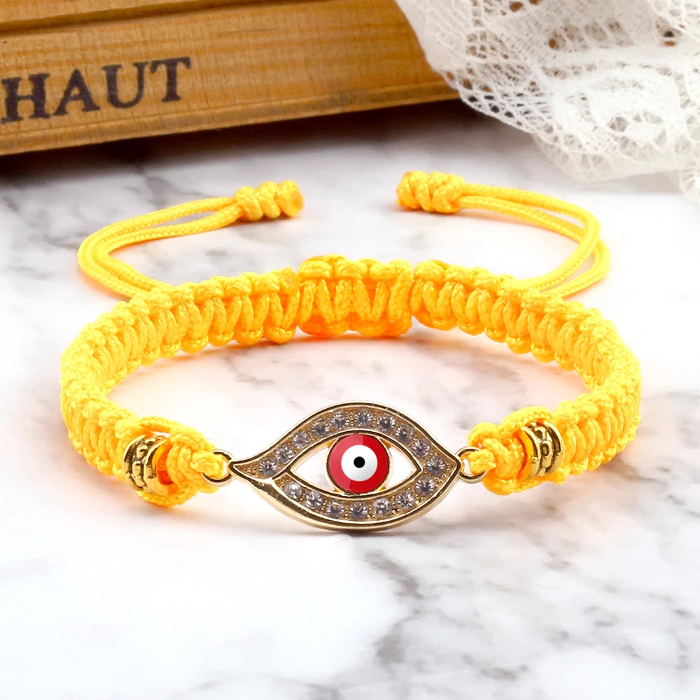 Handmade Turkish Evil Eye Bracelets For Women Men Braided Red Rope Lucky Bracelets Fashion Couple Bracelets Friendship Jewelry