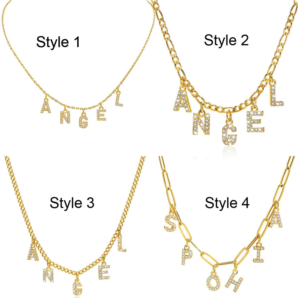 Personalized Initial Name Necklace