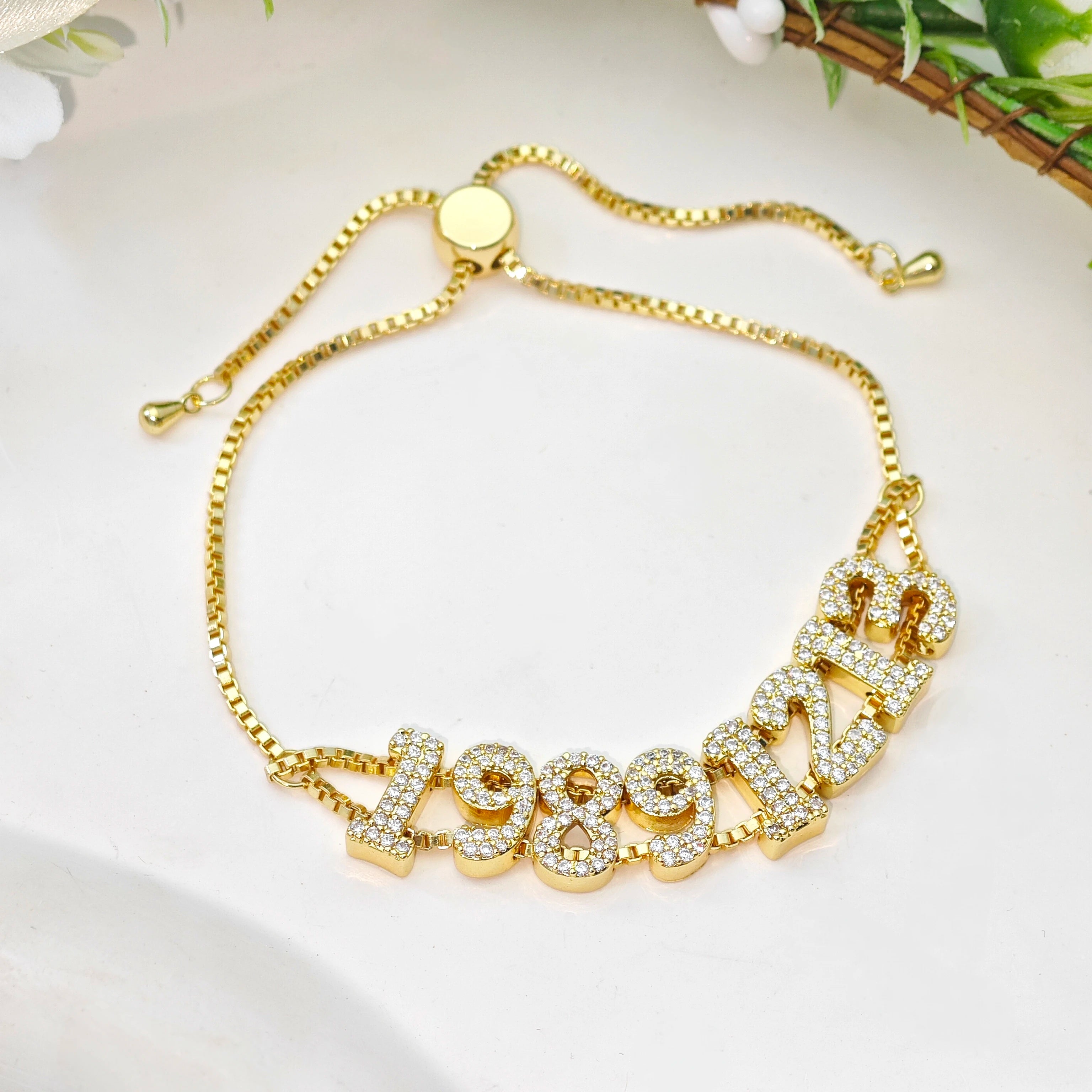 Personalize Anniversary Date Bracelet