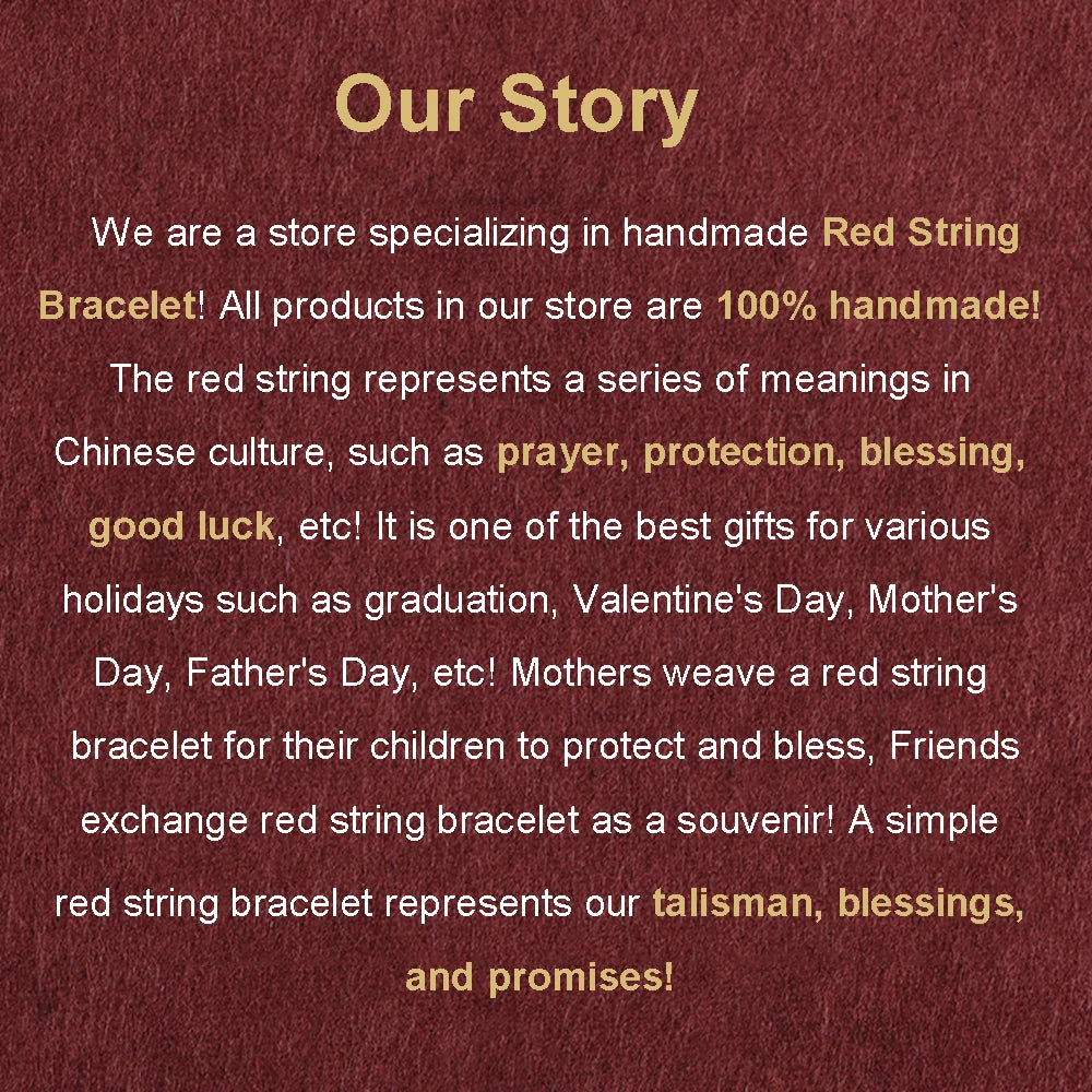 Handmade Red String Bracelet With Gold Plated Clasp Red String of Fate Bracelet For Men Women Unisex Protection and Good Luck