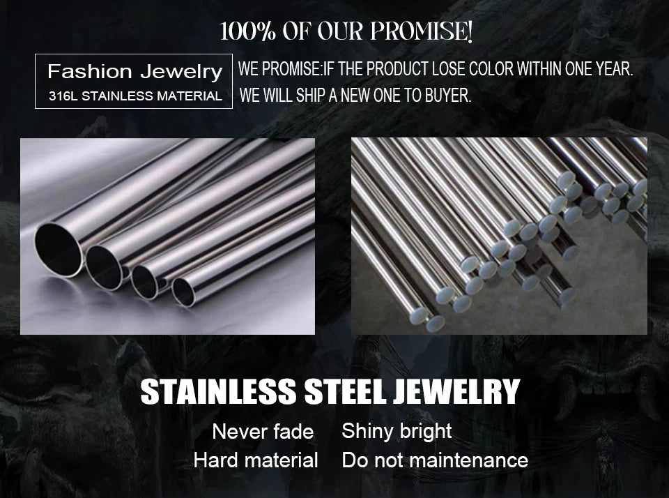 New Vintage 316L Stainless Steel Mobius Bangles For Men Fashion Nordic Vikings Letter Bracelets Party Jewelry Gifts Wholesale