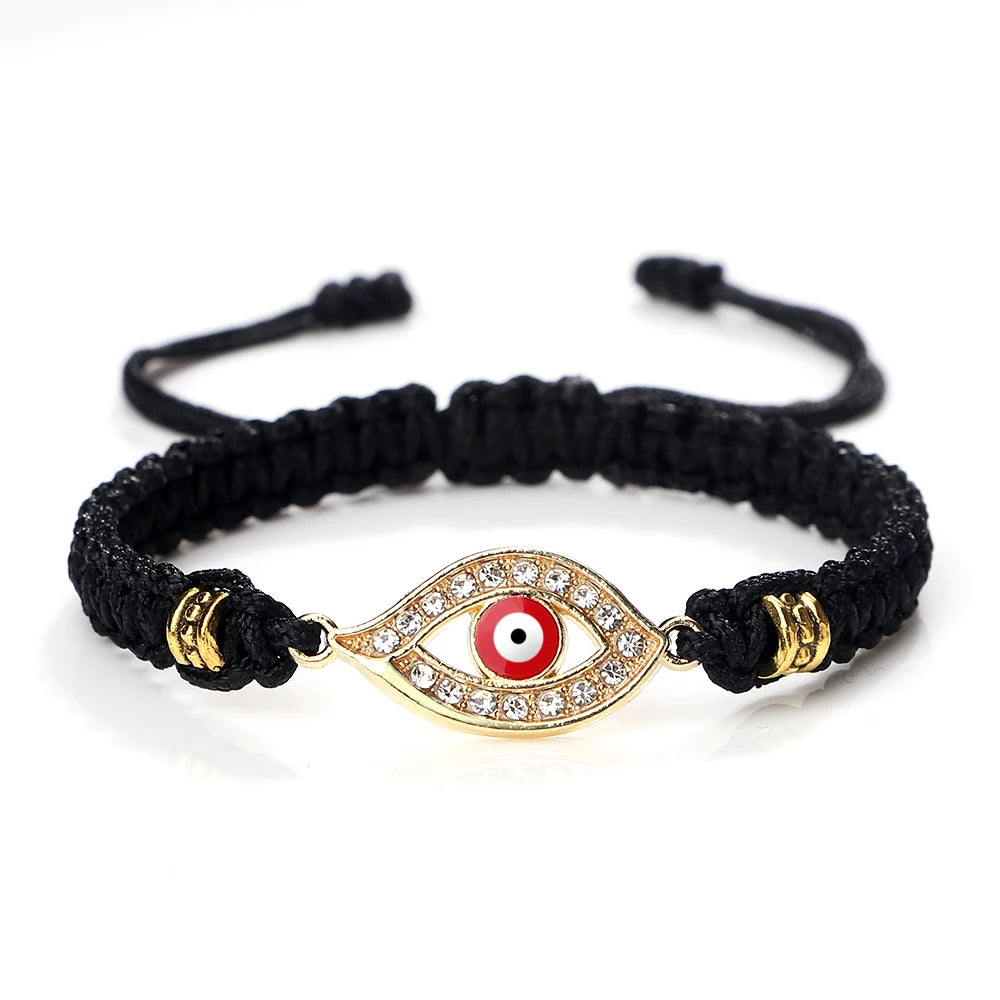 Handmade Turkish Evil Eye Bracelets For Women Men Braided Red Rope Lucky Bracelets Fashion Couple Bracelets Friendship Jewelry