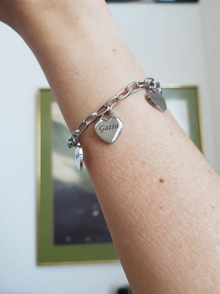 Personalized Mum Charm Bracelet