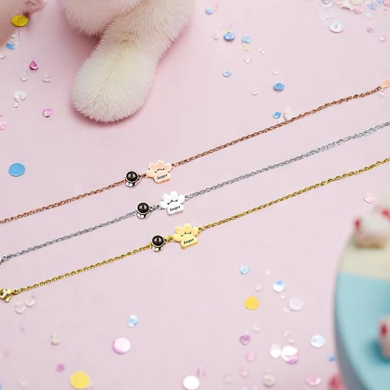 Personalized Picture Dog Cat Paw Jewelry