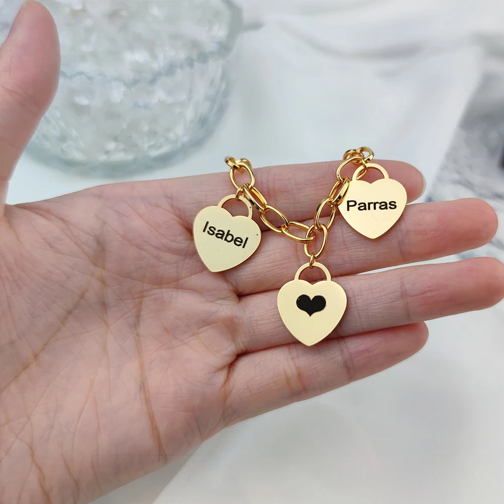 Personalized Heart-Shaped Bracelet