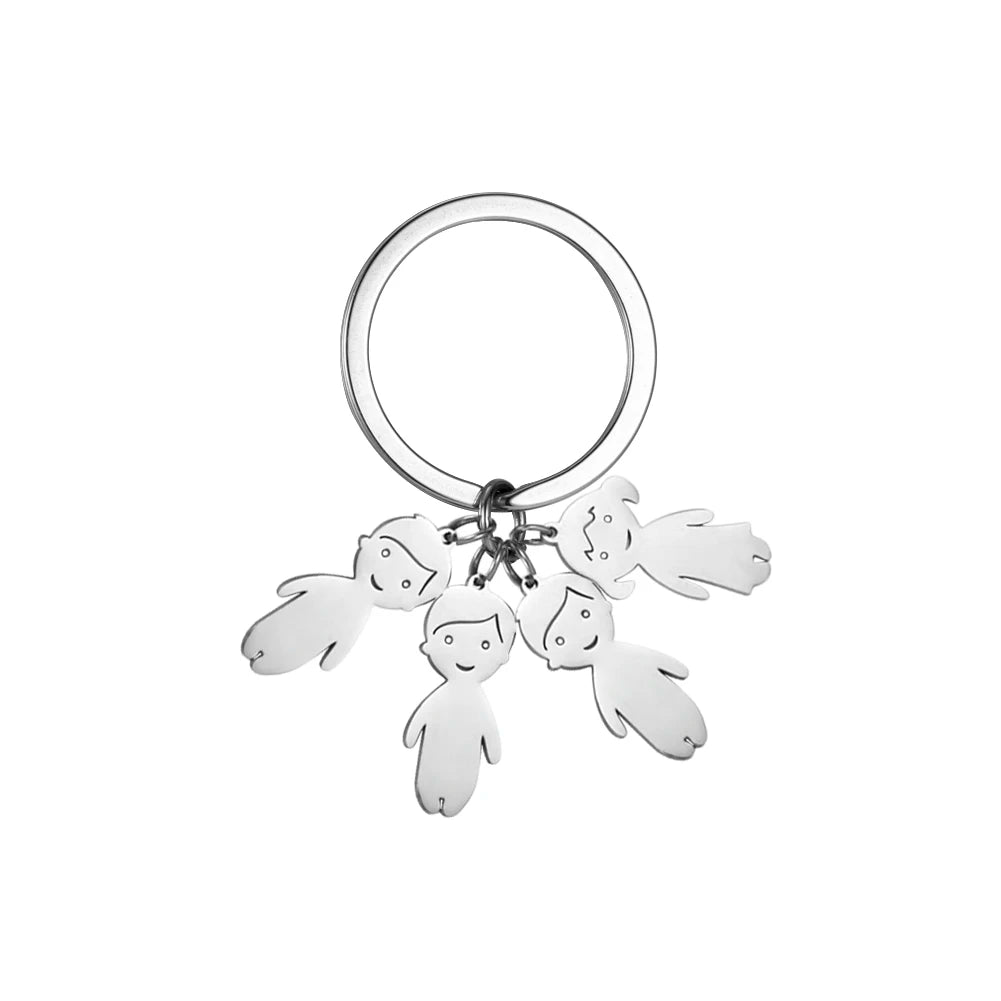 Child Mother Day Gift Kid Personalized Keychain Custom Name Key Chain Boy Girl for Women Men Couple Family Mom Dad Baby Jewelry