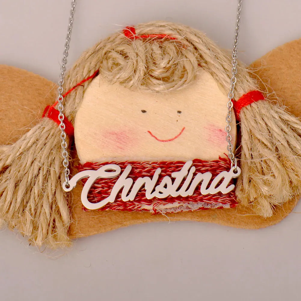 Personalized Christina Name Necklace for Women Gold Plated Stainless Steel Pendant Jewelry Gift for Birthday Or Anniversary